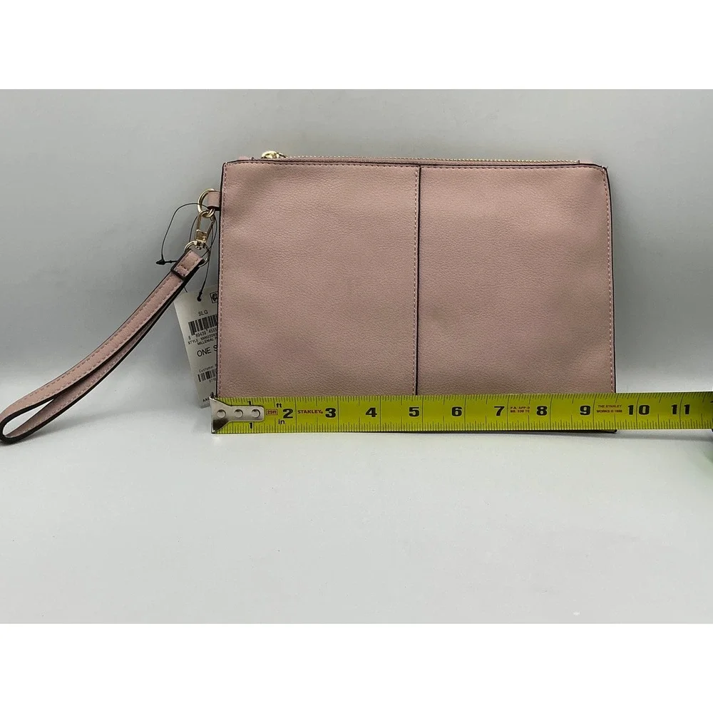 INC‎ International Concepts Wristlet Clutch OS Millennial Pink Tassel 100022242
